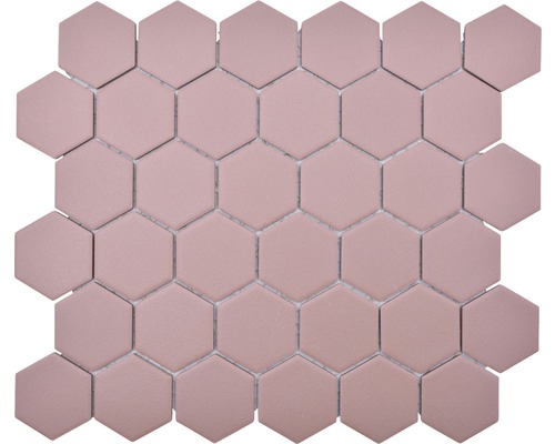 Mozaïektegel keramisch HX AT54 rood 32,5x28,1 cm antislip Hexagonale mozaïektegel voor wand- en vloerbekleding