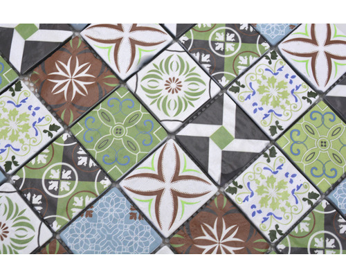 Mozaïektegels met bloemmotieven