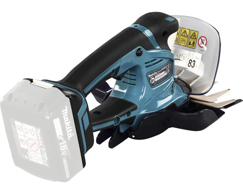 Makita accu grasschaar met accu en mesbeschermer
