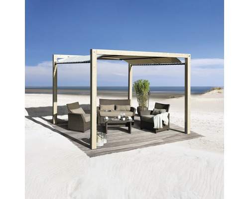 WEKA Paviljoen TuinOase 235 324x324 cm naturel WEKA Paviljoen TuinOase 235 324x324 cm naturel
