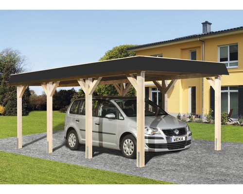 WEKA Carport 615 Gr.1 met plat dak 337x639 cm