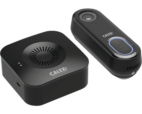 CALEX Slimme videodeurbel + chime zwart CALEX Slimme videodeurbel + chime zwart
