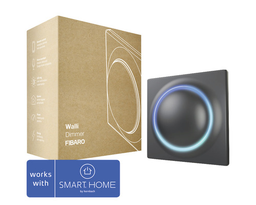 FIBARO Walli Dimmer zwart FIBARO Walli Dimmer zwart
