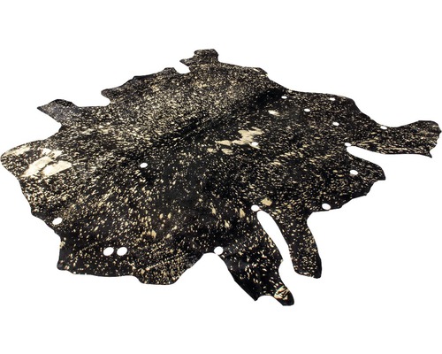 Decoratief koeienvel tapijt met stippenpatroon