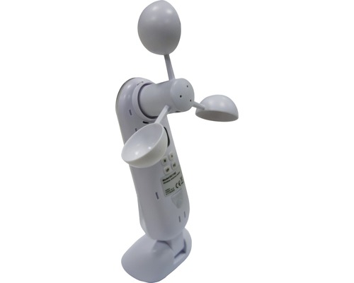 Witte windsensor voor het meten van windsnelheid en -richting