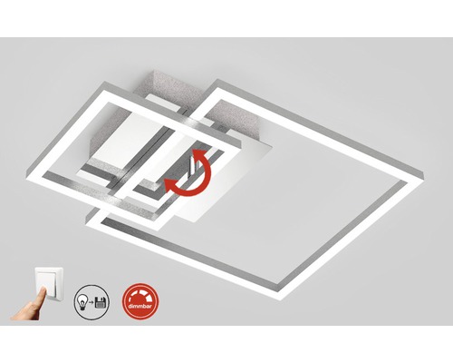 Plafondlamp met draaibare elementen en dimfunctie
