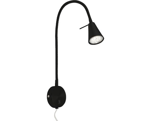BRILONER LED Wandlamp met schakelaar zwart