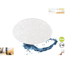 LED plafondlamp met beschermingsklasse IP44 en waterdruppelillustratie