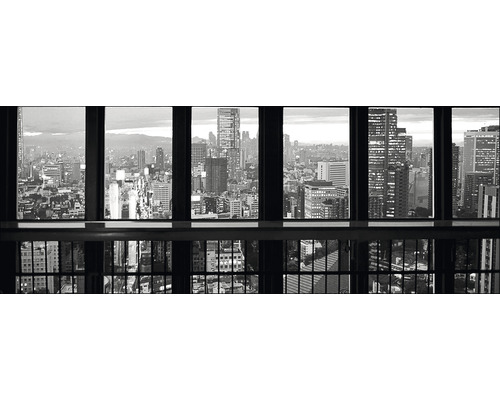 PURE LIVING Schilderij glas View Of Manhattan III 30x80 cm