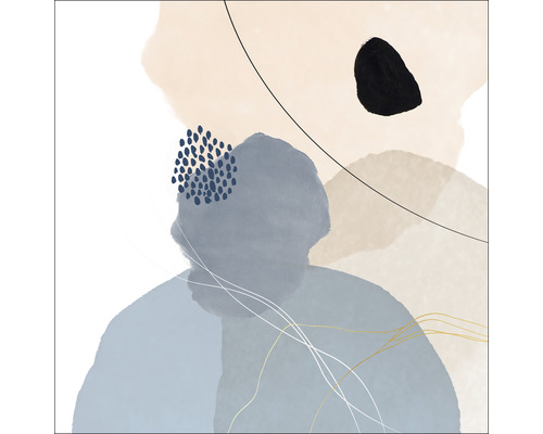 Abstract kunstwerk met geometrische vormen en lijnen