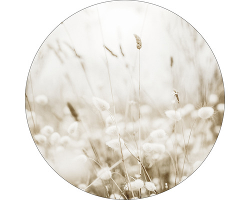 PURE LIVING Schilderij glas Meadow Flowers III ø 20 cm