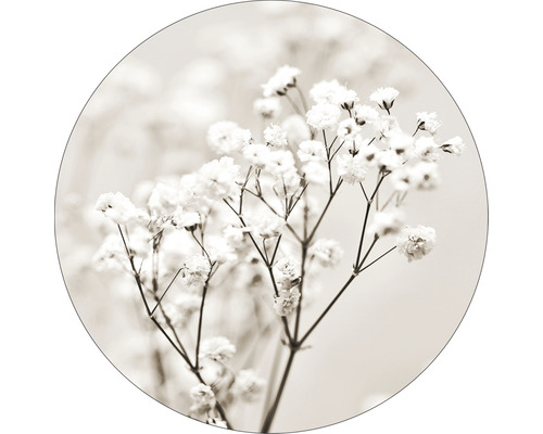 PURE LIVING Schilderij glas Meadow Flowers I ø 20 cm