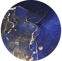 Abstracte wanddecoratie in rond formaat