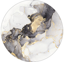 Rond vloerkleed met abstract marmerpatroon