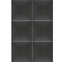 MOLLIS Wandkussen Kingston donkergrijs 30x30 cm