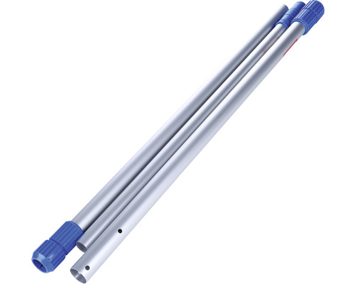 Telescopische steel van aluminium met kunststof opzetstuk