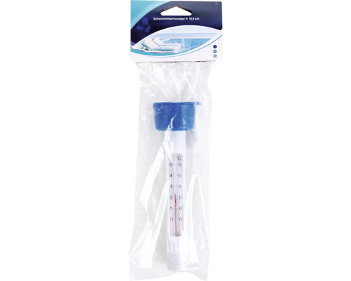 Zwemthermometer in verpakking, hoogte 19,5 cm
