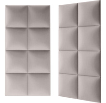 MOLLIS Wandkussen Fancy creme/taupe 30x30 cm