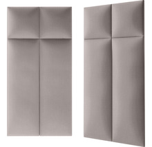 MOLLIS Wandkussen Fancy creme/taupe 30x90 cm
