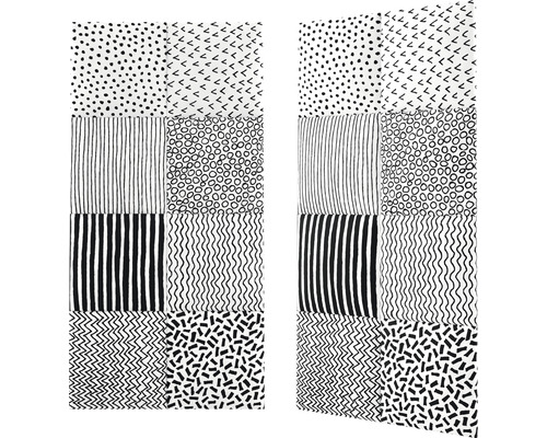 Gordijn met diverse patronen