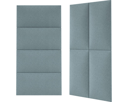 Twee geluidsisolerende panelen voor wandmontage