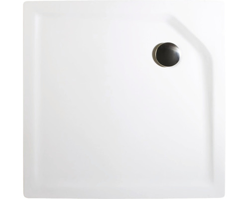 Vierkante douchebak met afvoergarnituur