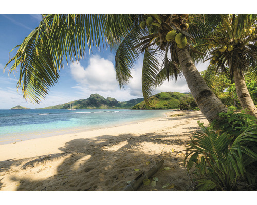 KOMAR Fotobehang papier
8-126 Colours Imagine Edition 5 Castaway 368x254 cm Scene met palmbomen, zandstrand en zee