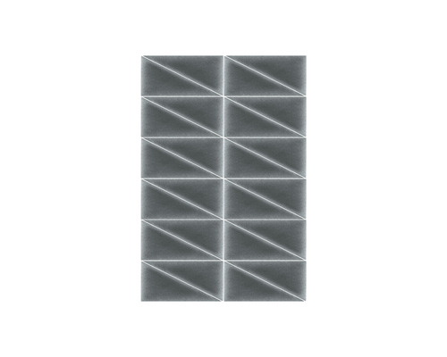 Wandpanelen met driehoekpatroon