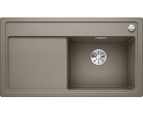 Spoelbak van silgranit met één bak en afdruiprek