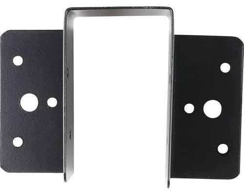 Metalen paalhouder met boorgaten