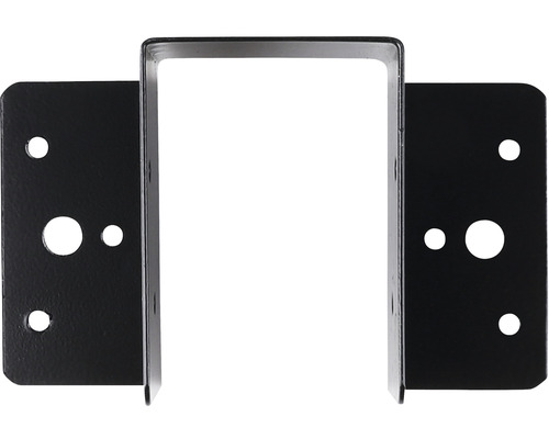 Stalen paalhouder met bevestigingsgaten