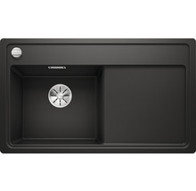 Zwarte gootsteen met afdruiprek