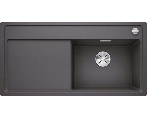 BLANCO Spoelbak Zenar XL 6 S-F rotsgrijs 49,8x98,8 cm Spoelbak met afdruiprek