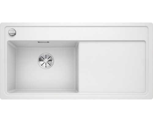 Witte spoelbak met afdruiprek