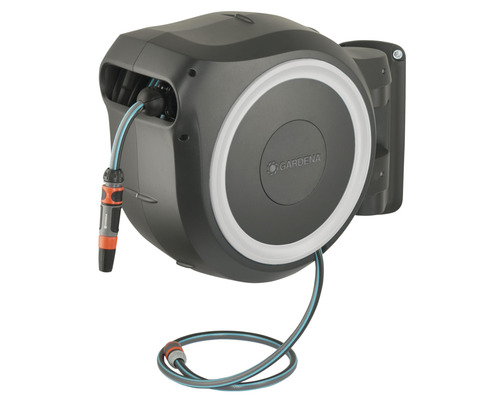 Gardena wandslangenbox met tuinslang en aansluitaccessoires