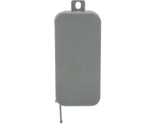 Grijze verdeeldoosdeksel met beschermingsklasse IP54