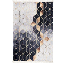 Vloerkleed Grafisch gold 170x120 cm