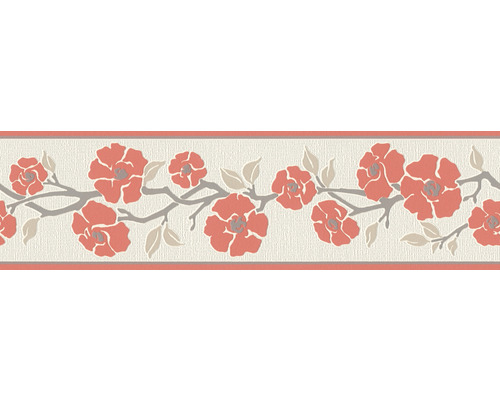 A.S. CRÉATION Behangrand zelfklevend 3843-24 Only Borders bloemen rood 5 m x 17 cm