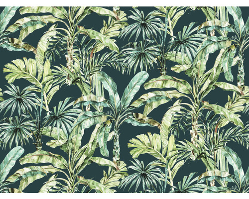 RASCH Fotobehang vlies 485868 Florentine III jungle groen 400x300 cm Behang met plantenpatroon