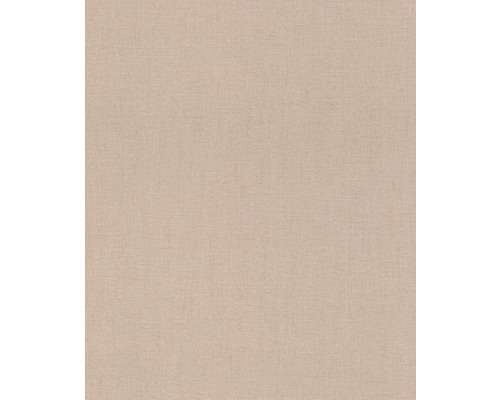 RASCH Vliesbehang 484649 Florentine III effen beige Close-up van een beige textielbehang met fijne structuur