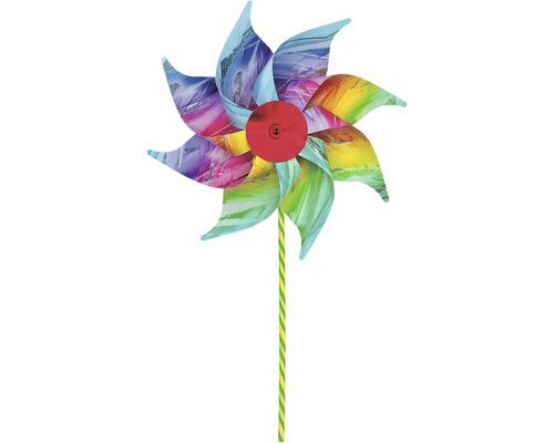 Windmolentje met bloemmotief en stok