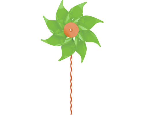 Windmolentje met acht bladen en een gestreepte stok