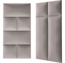 MOLLIS Wandkussen Fancy creme/taupe 30x30 cm