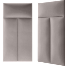 MOLLIS Wandkussen Fancy creme/taupe 30x90 cm