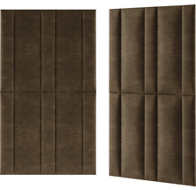 MOLLIS Wandkussen Preston bruin 30x90 cm