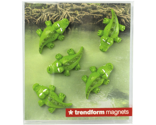Trendform magneten met krokodillenmotieven