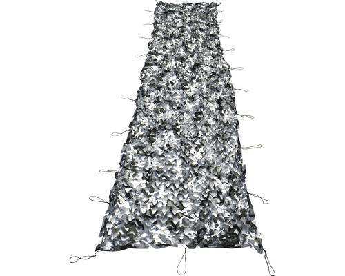 Camouflagenet schaduwdoek zilver/wit 100x500 cm