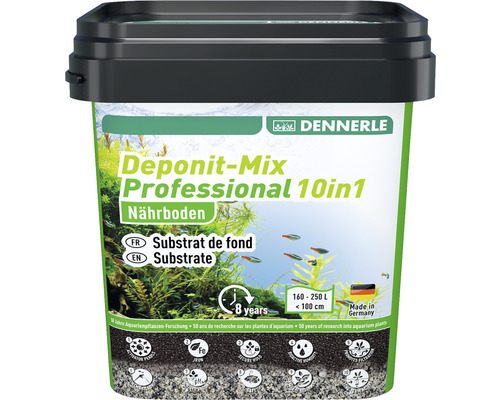 DENNERLE Voedingsbodem DeponitMix professioneel 10 in 1, 9,6 kg Dennerle Deponit Mix Professional 10in1 voedingsbodem in emmer
