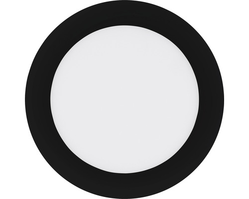 Ronde led-plafondlamp met zwarte lijst