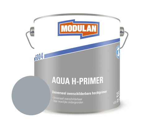 MODULAN 6004 Aqua H-Primer grondverf zilvergrijs RAL 7001 2,5 l
